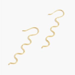 Madewell Wave Threader Earrings